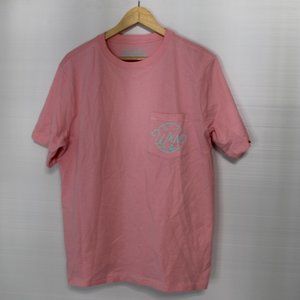 Chubbies Wknd Pocket T-Shirt Men's Size Medium Color Pink & Teal